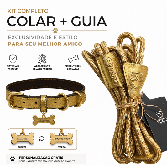 Kit Barcelona VÉZZO™ | Colar Paris + Guia Peitoral Mãos Livres